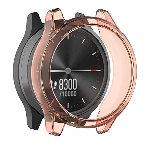 2個 GARMIN用 vivomove 3用 ケース ガーミン用 vivomove3用 保護ケース カバー Sooyeeh ソフトTPU製 半透明 プロテクターカバー 耐衝撃 薄型 軽量 指紋防止 黄変防止