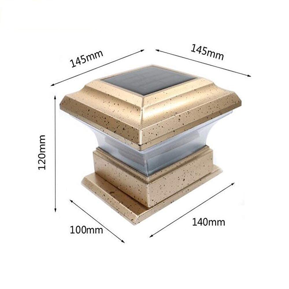 Zewnętrzna odlewana lampa Solarna lampa LED Patio Lights Zewnętrzna wodoodporna willa w stylu ogrodowym Lampa na słupie na dziedzińcu Home Courtyard Pier Lights Path Light