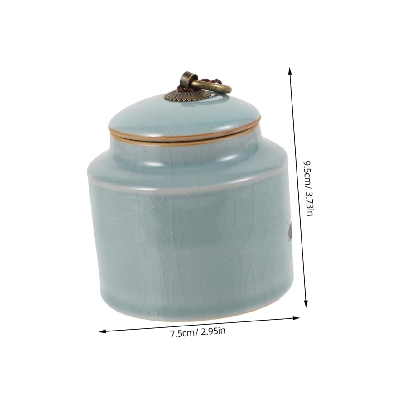 VICASKY Barattoli la Conservazione in Ceramica Sigillati 2 Pezzi, Contenitori Ermetici per Alimenti Secchi, Barattoli Cucina Decorativi per Tè, Zucchero e Snack, Adatti a Casa,