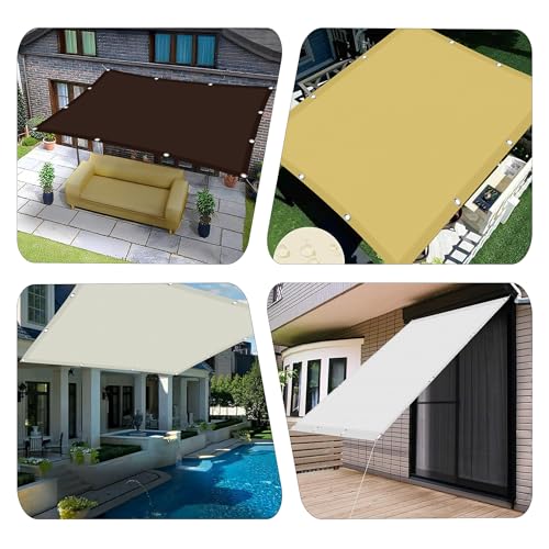 Solución contra el sol con toldo rectangular bloqueador UV 2