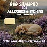 KELEBS Hundeshampoo Sensitiv | Fellpflege Hund | hundeshampoo welpen | Beruhigende natürliche Hunde Shampoo Seifenstücke | mit Lavendel Öl & Haferflocken | Vegan | 3er Pack (Lavender)