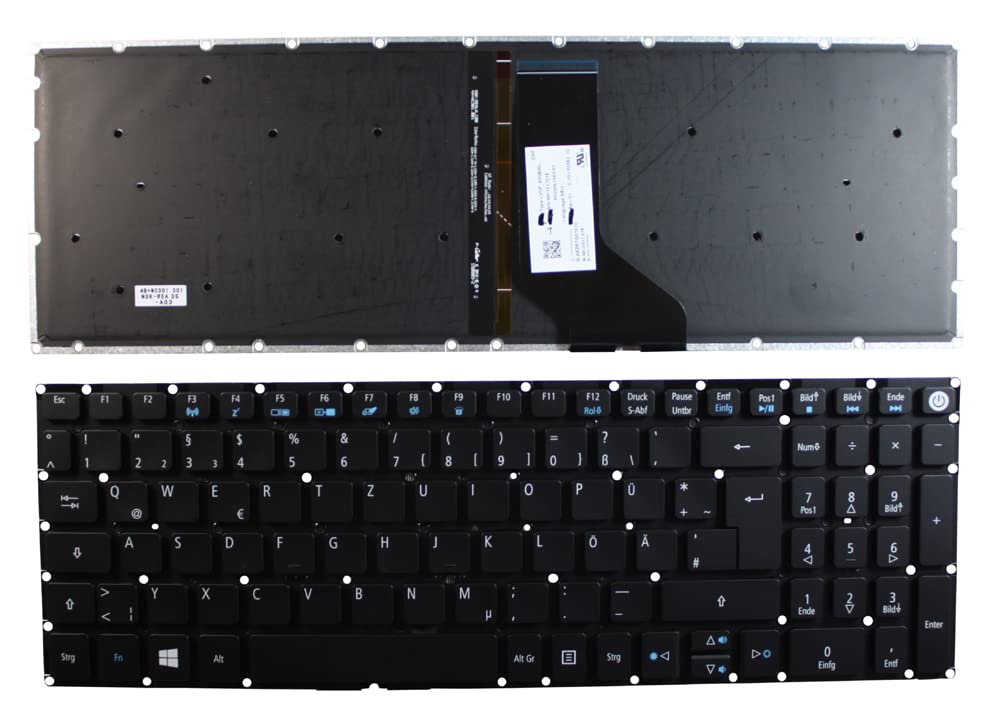 Clavier Acer Aspire E5-532G noir rétro-éclairé pour travailler le soir