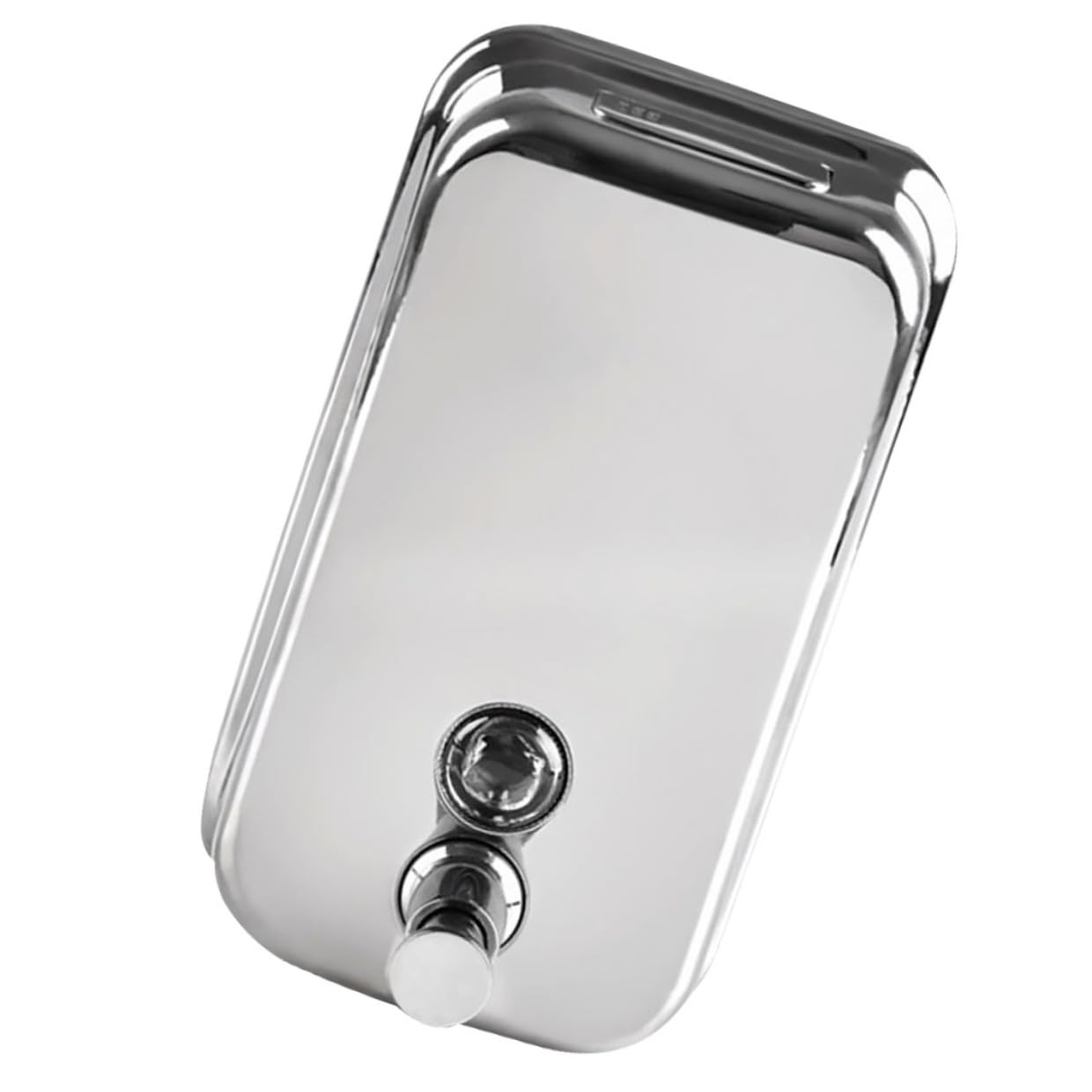 Lurrose Dispenser Ricaricabile in Parete Acciaio Sapone Inossidabile Pompa 1000ml Manuale per Bagno Hotel e Bagni Pubblici