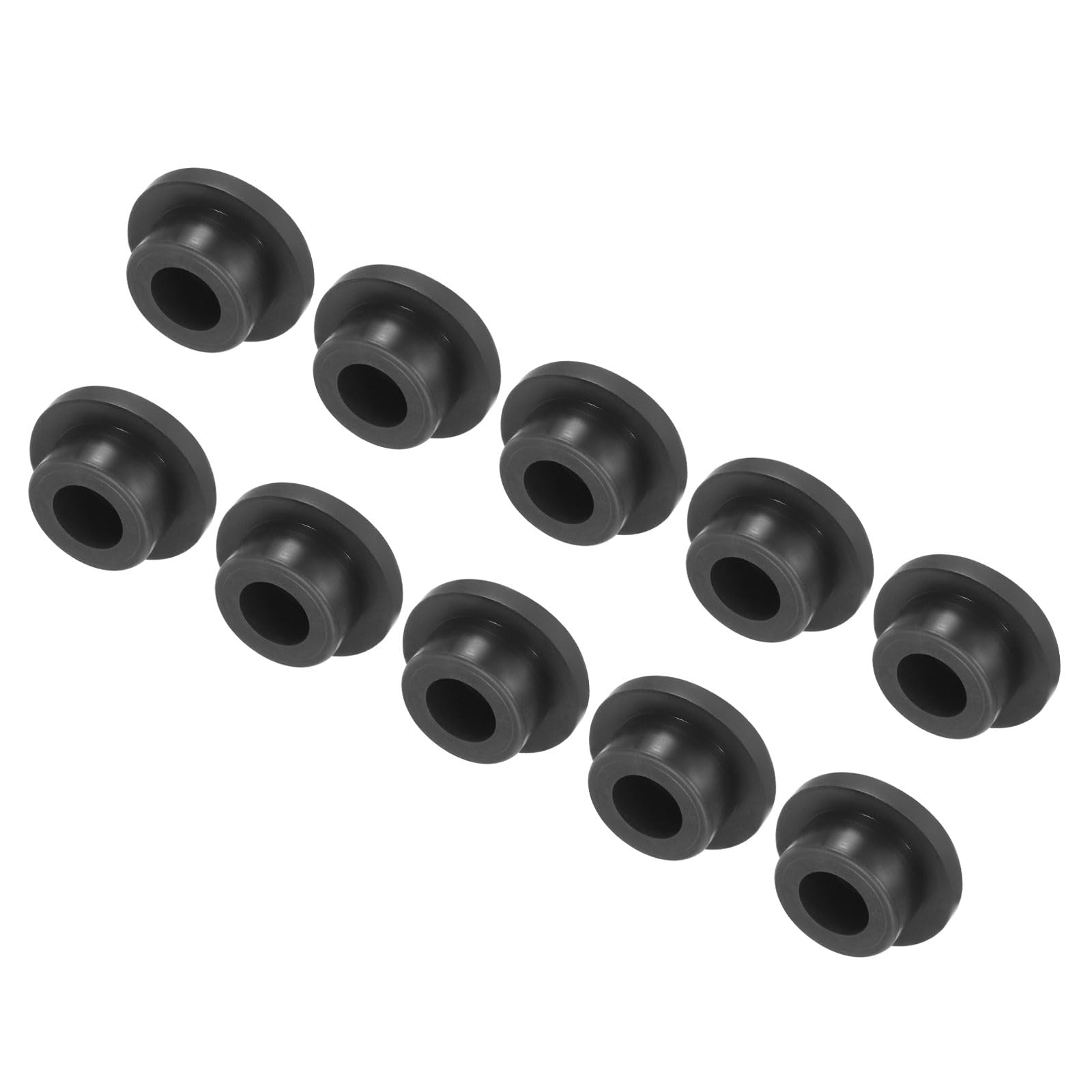 uxcell High Temp Silicone Plug Mount Dia 23mm/0.9 inch T Shaped Rubber Stopper Hole Plugs for Powder Coating Plating Waterproof Plugs Sealing Plugs Black Pack of 10(OD 33mm)