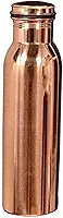 PR INTERNATIONAL Garrafa de água lisa de cobre puro com tampa 900 ml