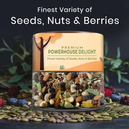 Image of CrustNotch Seed Nuts & Berry Mix(Powerhouse delight) | Finest Variety of Nuts, Seeds & Berries | Healthy Superfood Snack - 250GM