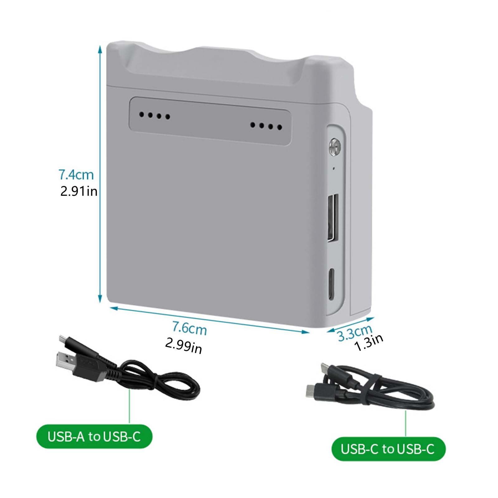 Dua - Cargador de batería con puerto USB, concentrador de carga bidireccional, fuente de alimentación de carga rápida PD para dispositivo USB, adecuado para dron NEO