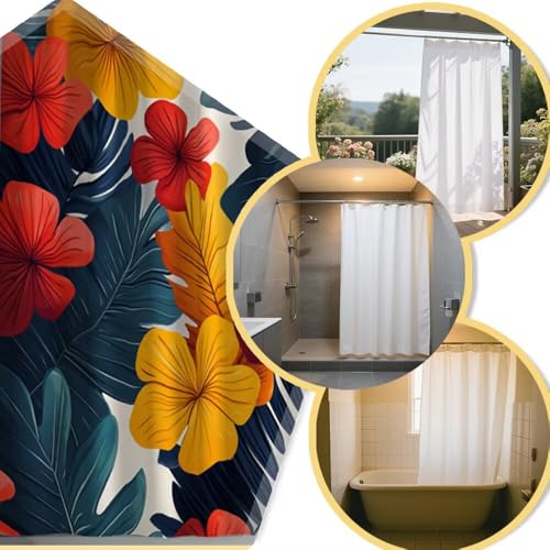 Rideau douche imperméable tissu polyester épais lavable 120x180 - 5