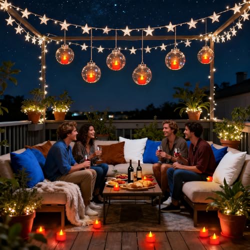 Image of Realistic Flameless LED Tea Lights - 24 Pack Premium LED Tea Lights for Christmas Mantel, Valentine's Dinner & Wedding Centerpieces (Red Base, 24 Pack)