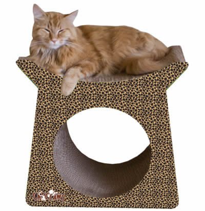 M.A.X. Tower Tunnel Cat Scratching Pad (Cheetah)