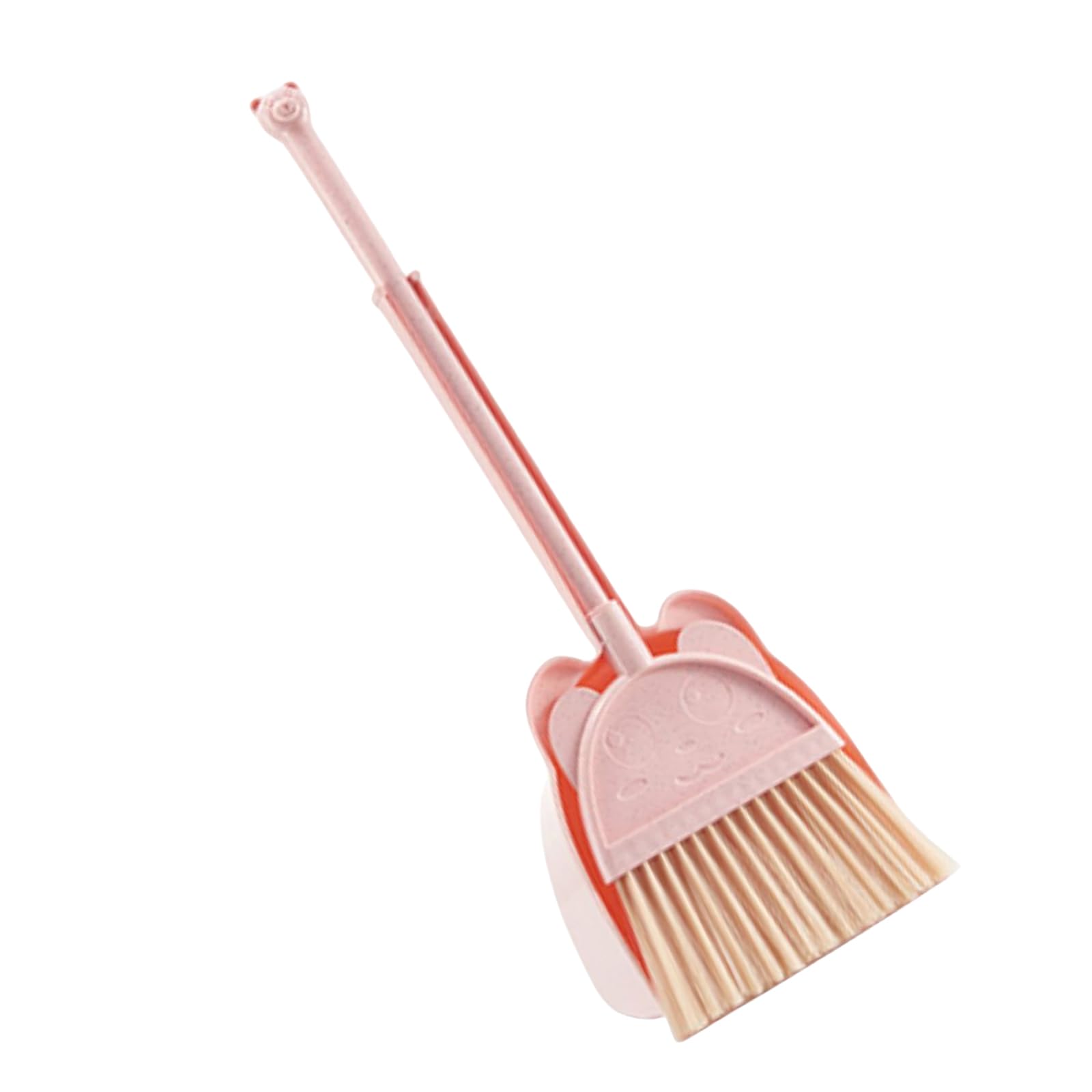 Woedpez Cleaning Tool Set with Small Broom and Dustpan Roleplay Accessory for Children Girl Developing Good Habits Household Toy