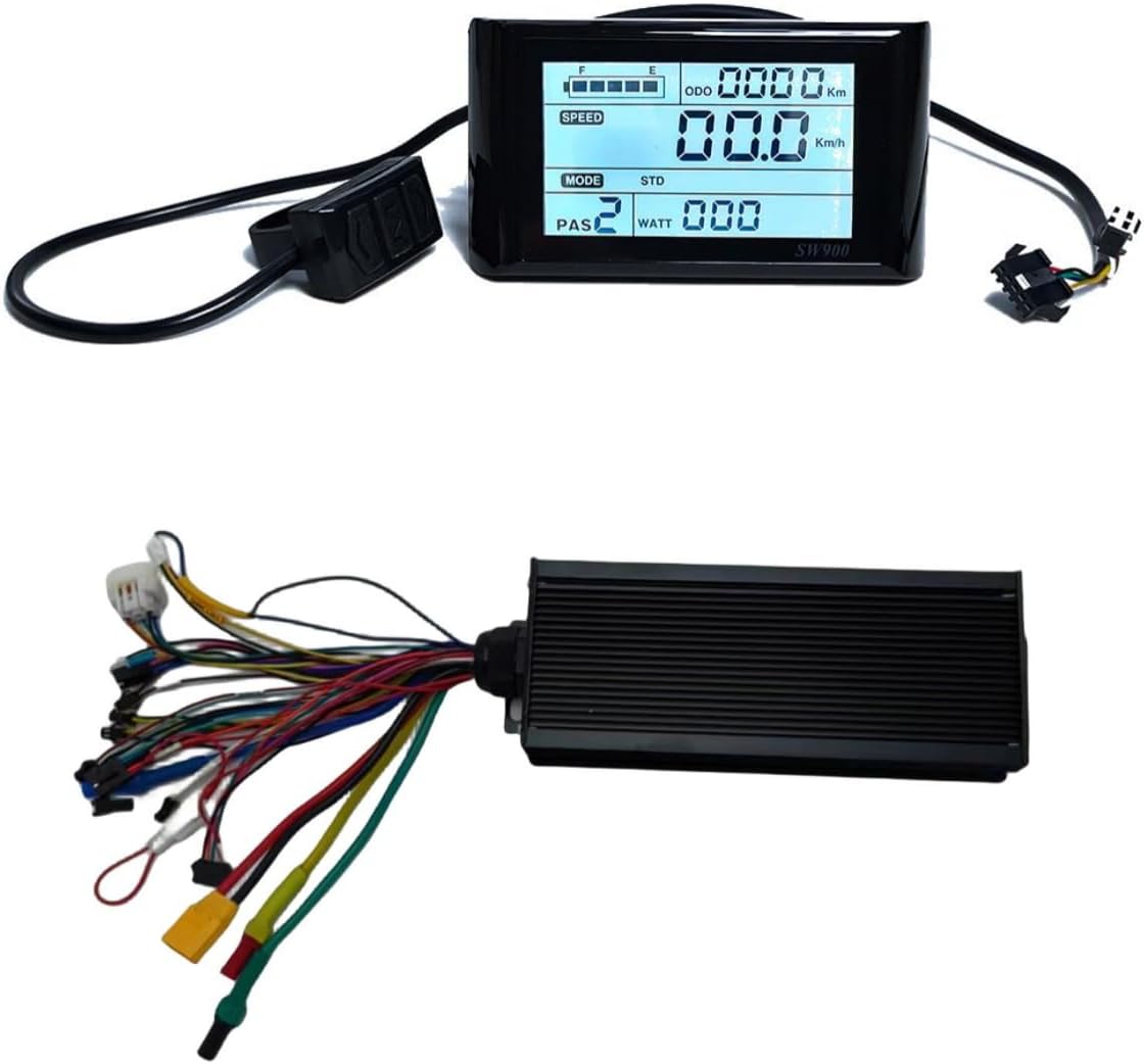 eBike Electric Bike 48V 2880W 52V 3120W 60V 3600W 72V 4320W 60A 18MOSFET Sine Wave 3-Mode Intelligent Controller