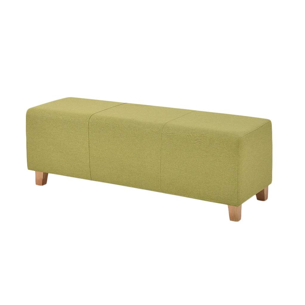 Reposapiés, Antideslizante La Seguridad Niños Largo Taburete De Banco De Madera Taburete para Sala Pasillo (Color : Verde, tamaño : Not storeable)