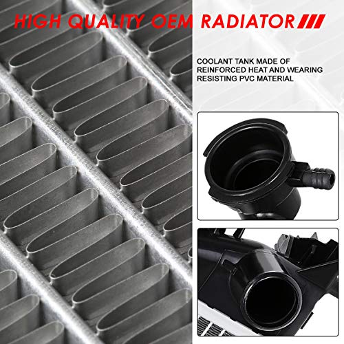 Image of Auto Dynasty Radiator Compatible with 2008-2016 Dodge Grand Caravan /VW Routan /Town&Country, DPI 13064 Factory Style 1-Row Cooling Radiator, Aluminum Core