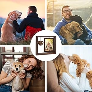 Dog Memorial Gifts for Loss of Dog  Rotating Wooden Picture Frame for 4×6 Photo  Pet Memorial Gifts for Dog Cat  Dog Loss Sympathy Bereavement Remembrance Gift  Cucciolini Doodles Dog memorial gifts for loss of dog  rotating wooden picture frame for 4×6 photo  pet memorial gifts for dog cat  dog loss sympathy bereavement remembrance gift   cucciolini doodles