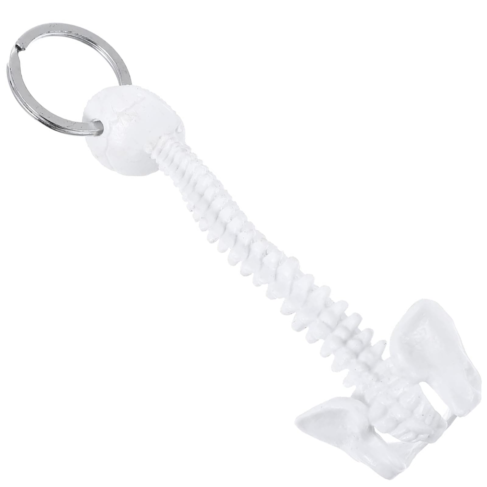 UncleS Miniature Human Spine Skeleton Keychain for Teaching Aid Decorative Anatomical Model Keyring Handmade Car Key Charm