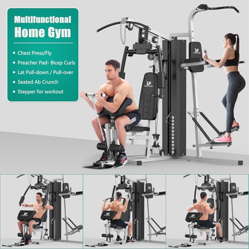 ULTRA FUEGO Multifunctional Home Gym Equipment Workout Station with Pulley System, Arm, and Leg Developer for Full Body Training - Image 4