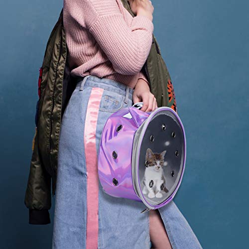 KESYOO Mochila para animais de estimação, bolsa transparente para filhotes de cachorro, mochila tran