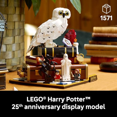 Image of LEGO Harry Potter Sorcerer's Stone - Collectors' Edition Building Set for Adults - DIY Craft Kit for Women & Men, Ages 18+ - Buildable Hedwig & 3 Minifigures - Gift Idea for Birthdays - 76466