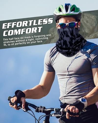 Image of Cuffbow 12 Pack Neck Gaiters Face Mask Balaclava for Men Women Cooling Neck Gaiter Summer UV Protection Scarf