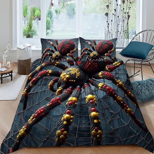 Housse de couette double microfibre animaux imprimé 3D 200x200cm
