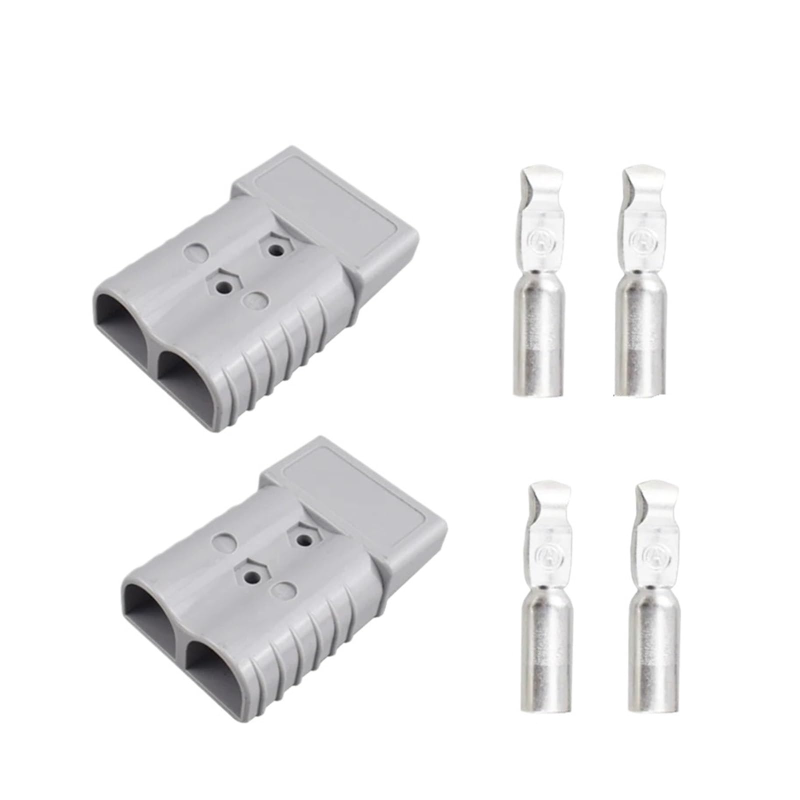 2Uds 50A 120A 175A 350A conector de carga de batería 600V enchufe de alimentación rápida de alta corriente for batería de coche eléctrico, CableSolar(2PCS grey 350A)