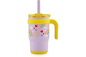 REDUCE 14 oz Coldee Tumbler with Handle for Kids Leakproof Insulated Stainless...