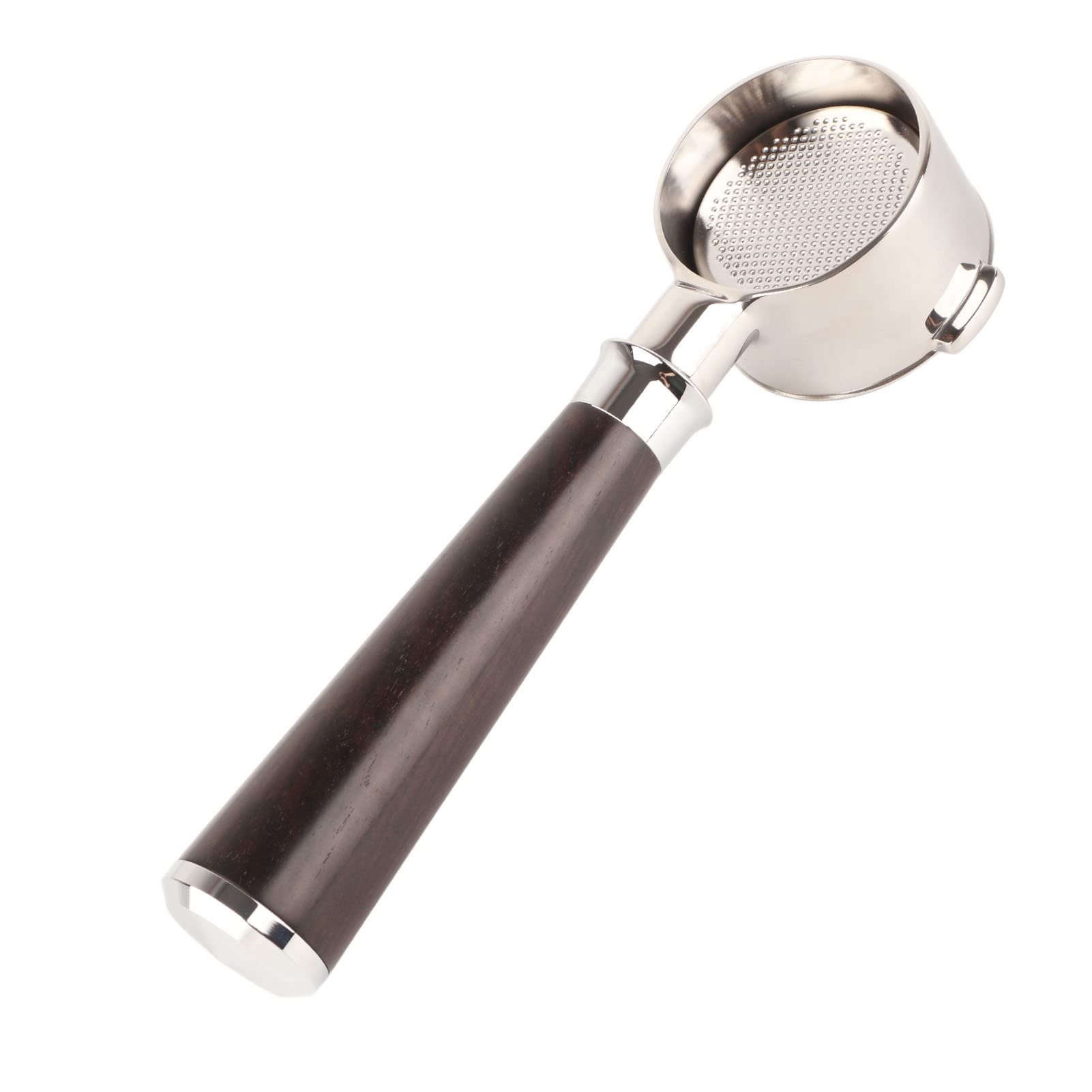 Portafiltro professionale per caffè senza fondo da 51 mm Portafiltro rimovibile in acciaio inossidabile con manico in legno premium per macchina per caffè espresso ECO310 R (Tipo A Ramo di