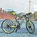 Ailejia Mountain Bike Toy Mini Cake Topper Dirt MTB Bicycle Ornament Vehicles Model Cake Toppers Road Model Downhill Bikes BMX Decoration Crafts for Home (Black Green)