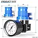 TAILONZ PNEUMATIC 5-in-1 1/4 Inch NPT AR2000 Mini Pressure Regulator Kit for Compressed Air Systems, Adjust 0 to 145 Psi