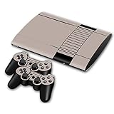 skin ps3 super slim descargar  Sony PS3 Playstation 3 Super Slim Skin Design Foils Pegatina Set - Retro NES Motivo