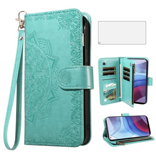 Coque Motorola Moto G Power 2021 avec protège-écran et porte-carte