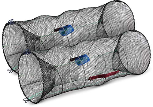 Extra Large Bait Fish Trap with Food Bag Fishing Bait Removal Set of 2, 2 Stück Extra Large Bait Fish Trap with Food Bag Fishing Bait Removal Set of 2, 2 Stück