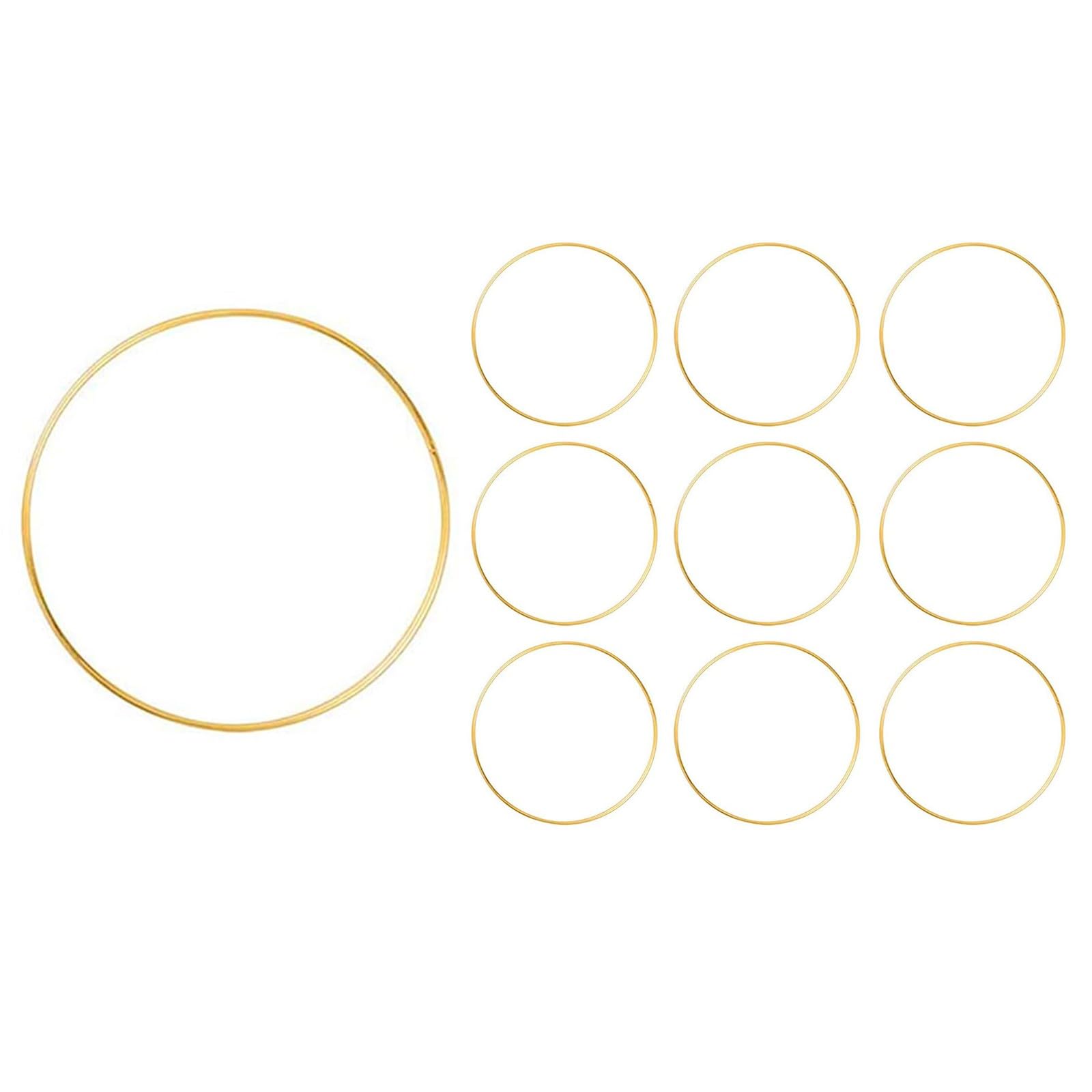 10Pcs Iron Dream Catcher Craft Hoops Metal Dream Catcher Rings for Wedding Home Decoration and Wreath Making Projects Wedding