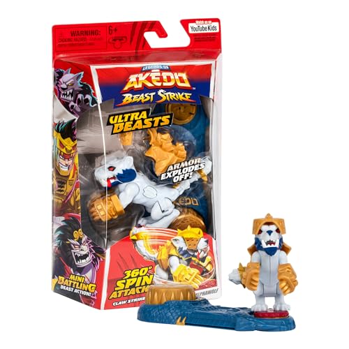 Legends of Akedo Beast Strike Ultra Beasts | Ripclaw Alphawolf | Supersized with 360 Degree Spin...