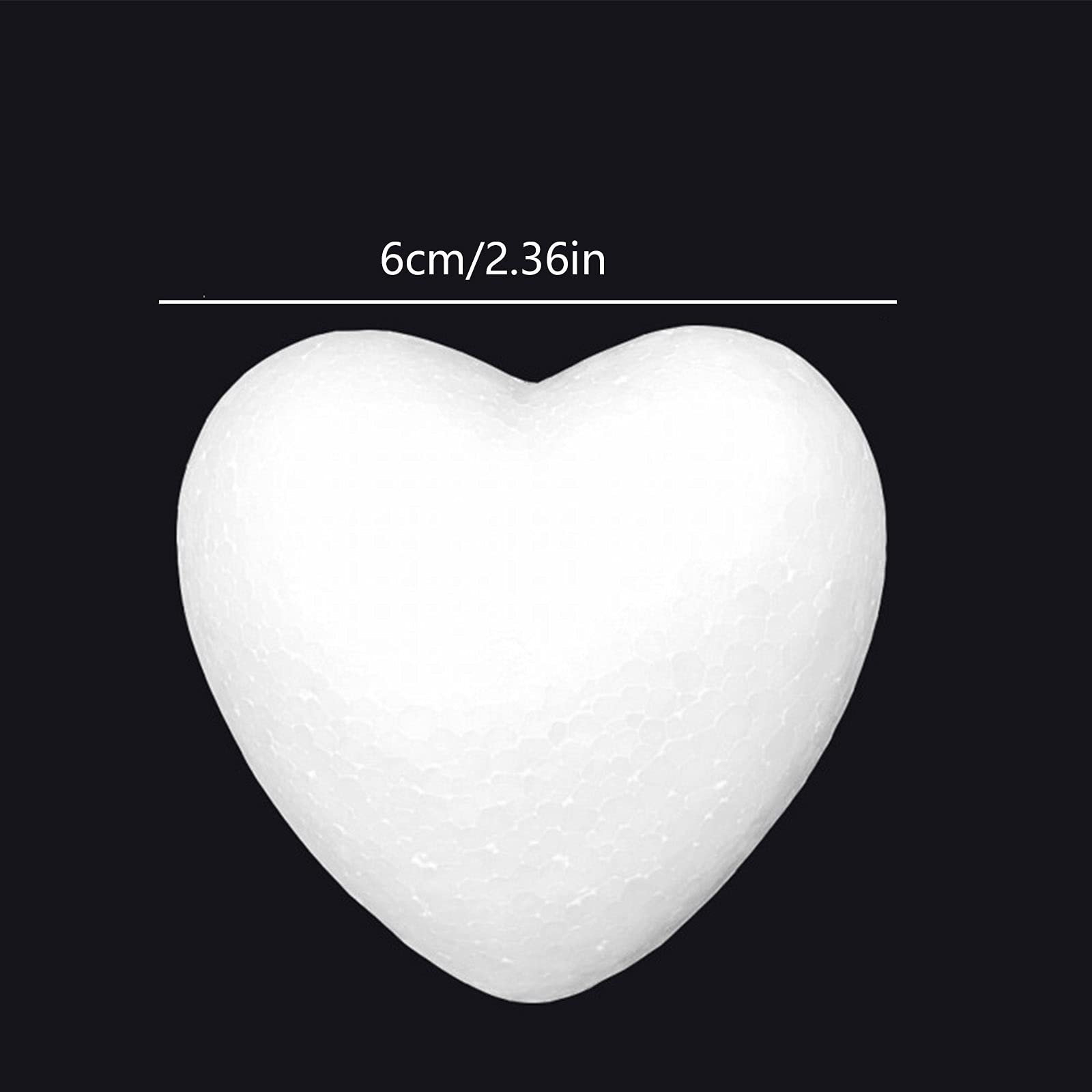 2 Cuori In Polistirolo Per Artigianato - Forma Aperta, Per Decorazioni Fai Da Te E Regali - Foto 8