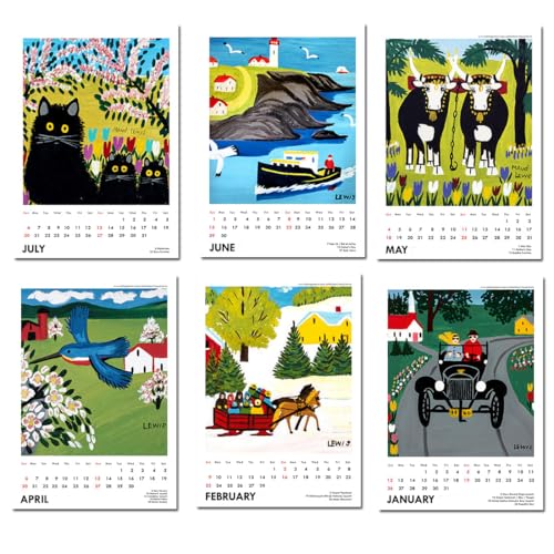 Image of Tallenge - 2026 Desk Calendar - Maud Lewis - Canadian Folk Artworks - 6 x 9 Inches for Home & Office (Paper, Desk Calendar)