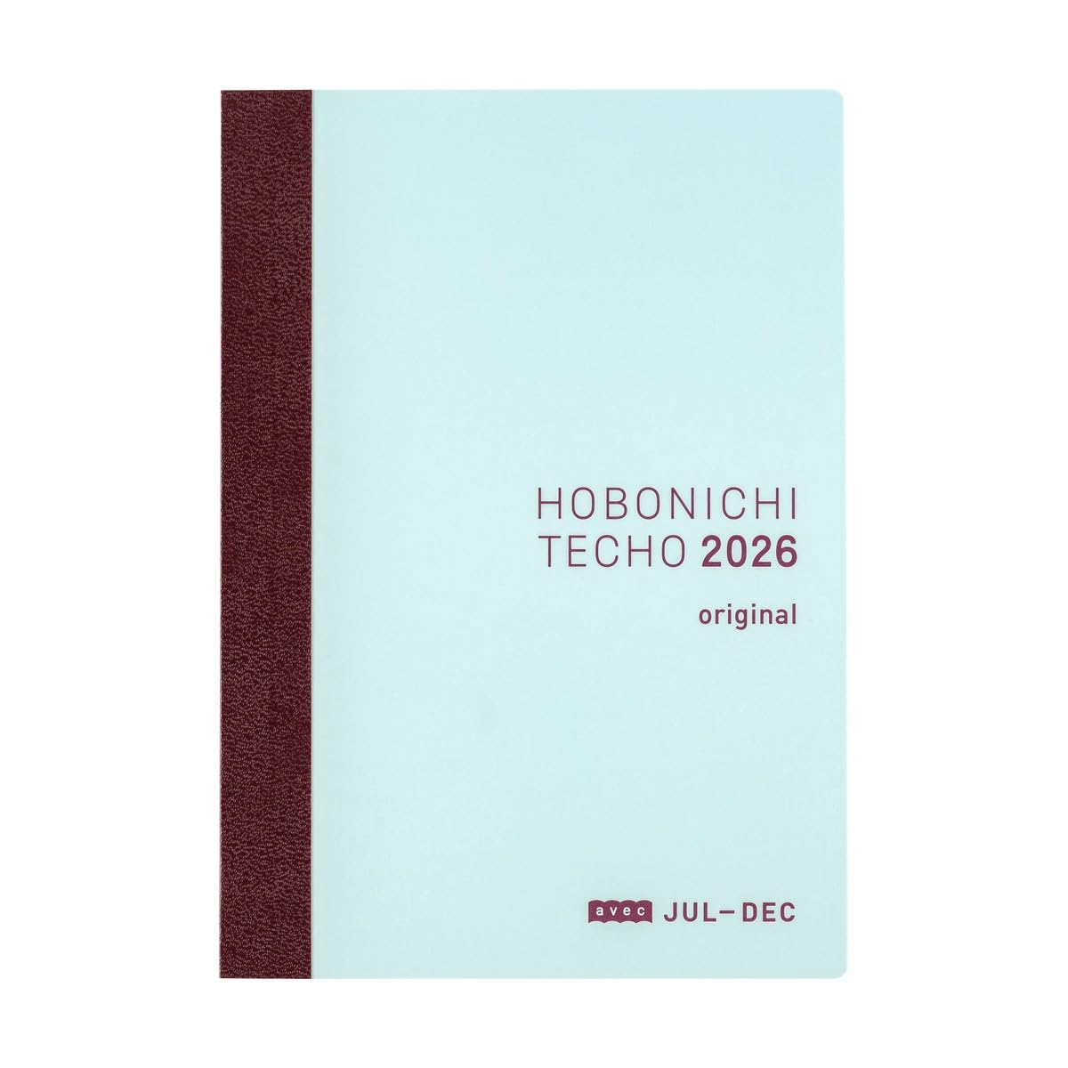Hobonichi Techo 2026 Original Avec Book – A6, giapponese, giornaliero, solo 6 mesi, inizio luglio, inizio lunedì, pianificatore