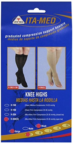 Image of ITA-MED I H-304(O)(2) S BBL Microfiber Knee Highs, Mixed Colors, Small