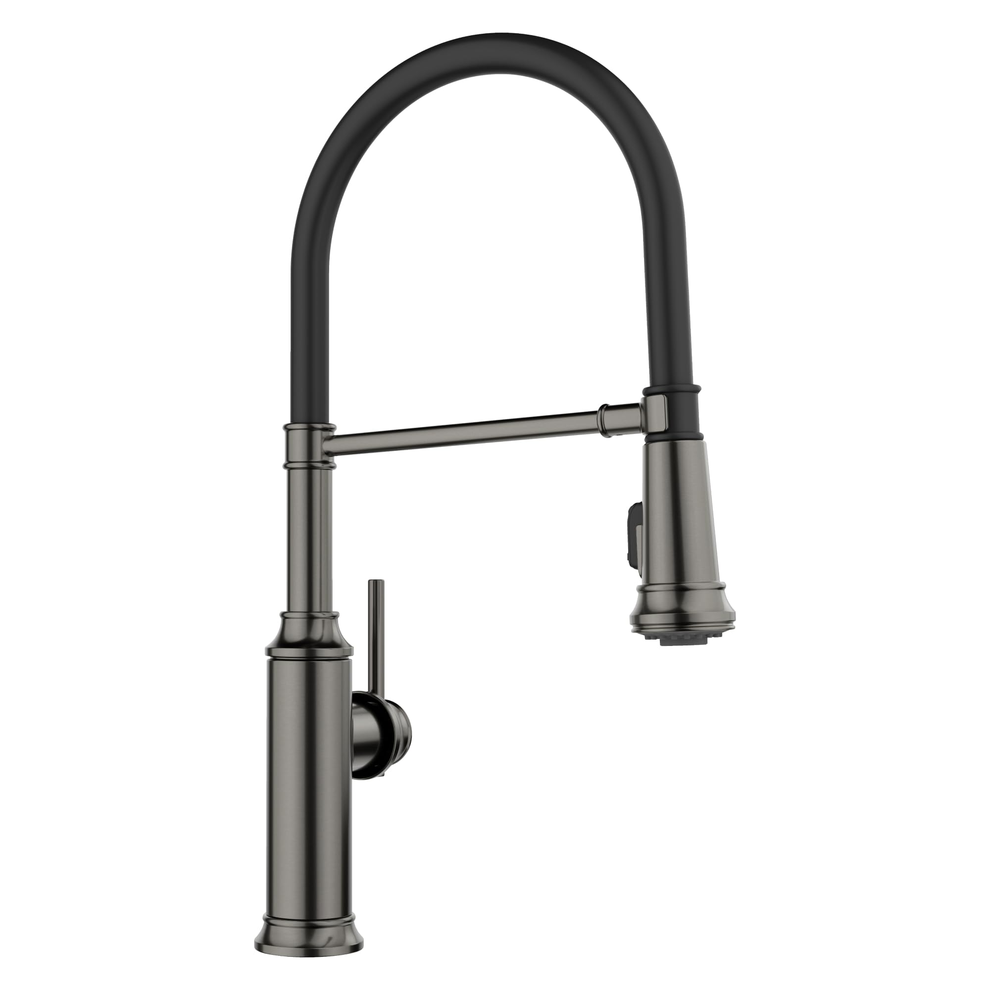 Blanco 443264 Empressa Pull-Down Semi-Pro Kitchen Faucet - 1.5 GPM - Satin Dark Steel