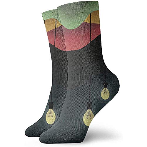 Preisvergleich Produktbild Gre Rry Crew Socks Compression Athletic Socks Socken mit Glühbirnen