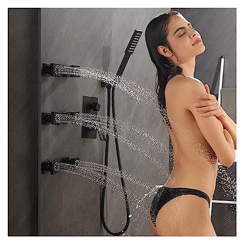 Jet de douche hydro massage encastrable carré économiseur d'eau