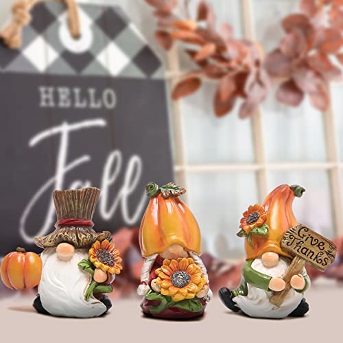 Hodao 2pcs Fall Thanksgiving Pumpkin Gnomes Decorations Handmade Swedish Tomte Gnomes Elf for Fall Decor Gift - Fall Thanksgiving Party Home Kitchen Table Decor - Thanksgiving Autumn Gift - Image 6