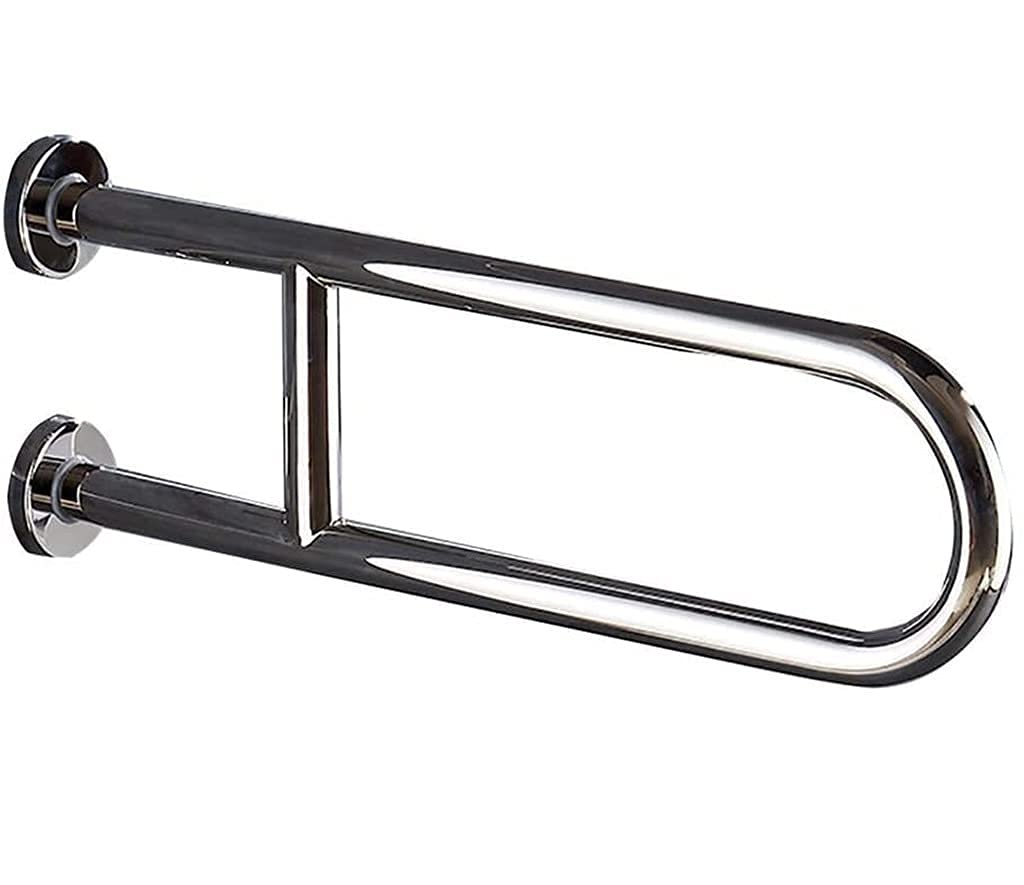 Tyuhduyur Grab Bar Wall-Mounted Stainless Steel Mirrored Safety Anti-Skid Support Handle Elderly Disabled Pregnant Bathtub Shower U-Shaped Handrail Grab Bar For Toilet/60Cm