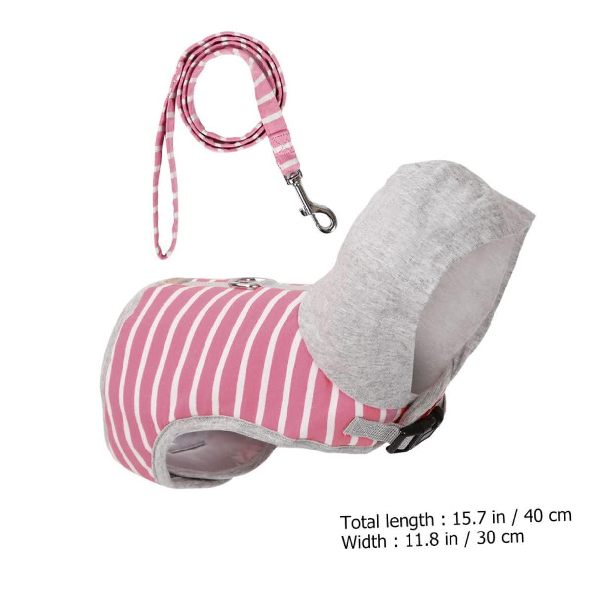 Mikikit Cat Harness and Leash Stripe Vest for Cats Comfortable Walking and Training Safety Buckle for Outdoor Activities