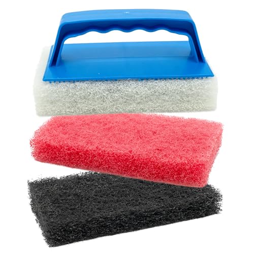 STAR BRITE Scrub Pad Kit - Handgreep met 3 Pads