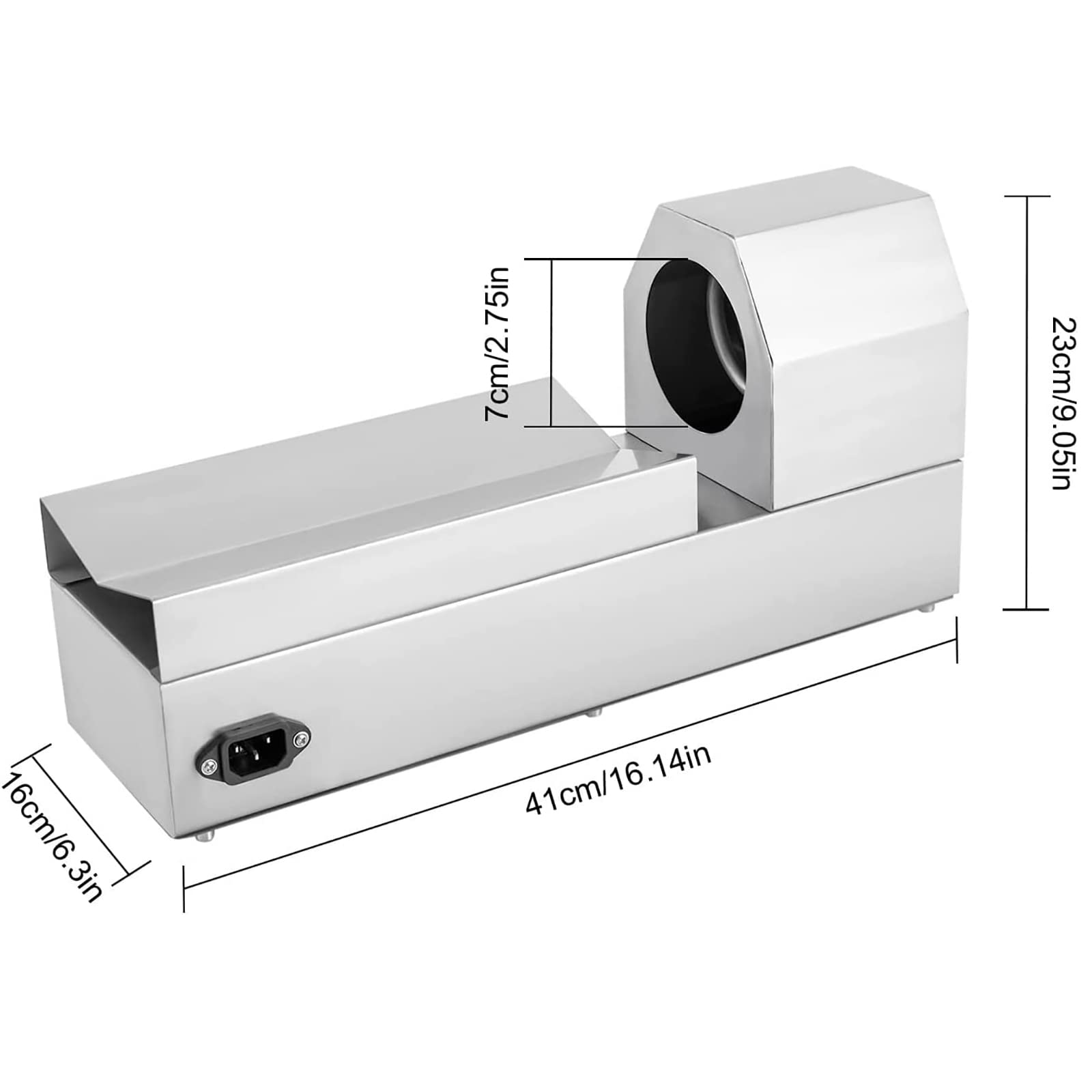 Macchina termoretraibile elettrica, display digitale termostatico, per capsule in PVC fino a 70 mm di diametro, ideale per l'imballaggio di bottiglie di vino