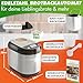 Nutrilovers NUTRI-BREAD-MAKER Edelstahl Brotbackautomat mit 19 Programmen, 3 Bräunungsstufen, Timer, 3 Brotgrößen (500g, 750g, 1000g) inkl. Rezeptbuch