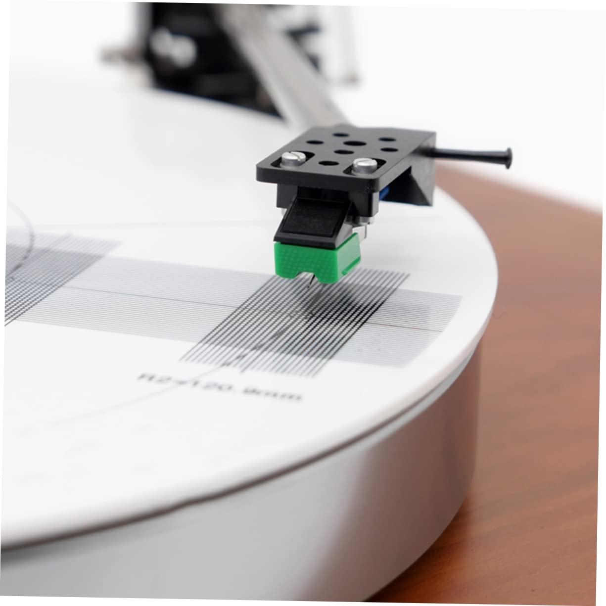 SHINEOFI Piastra di Calibrazione del Disco in Vinile Strumento di Regolazione per Giradischi Accessorio per Allineamento del Pickup Misuratore della Distanza del Giradischi Tappetino Goniom