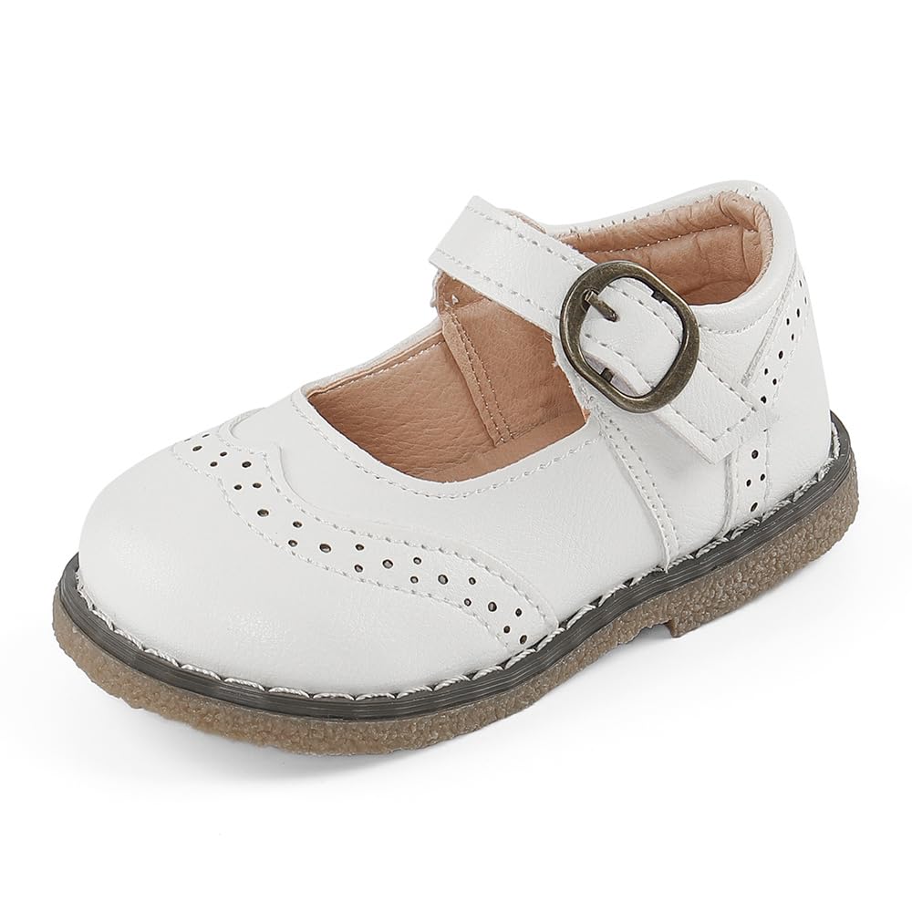 Bailarinas para Niña Merceditas para Niña 1-5 Años Zapatos Mary Jane Plano de Bebé Niñas